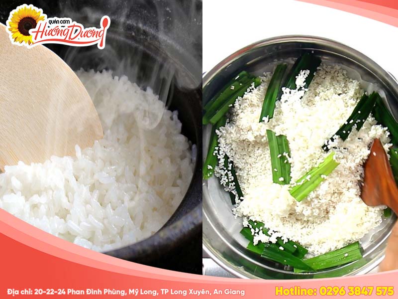 So sánh cách cơm tấm nấu bằng nồi cơm điện và cách nấu gạo tấm bằng xửng